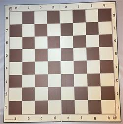 Retro - det kendte skakbræt i kraftigt karton - kendt fra skakklubber